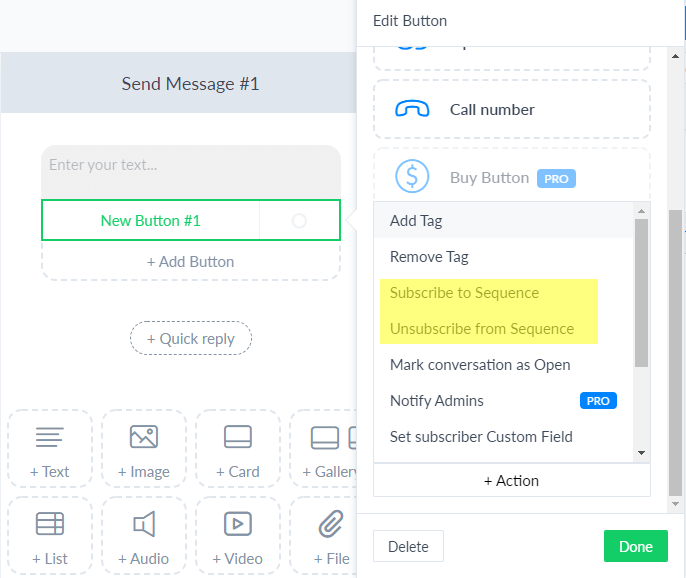 Sequences using MantChat