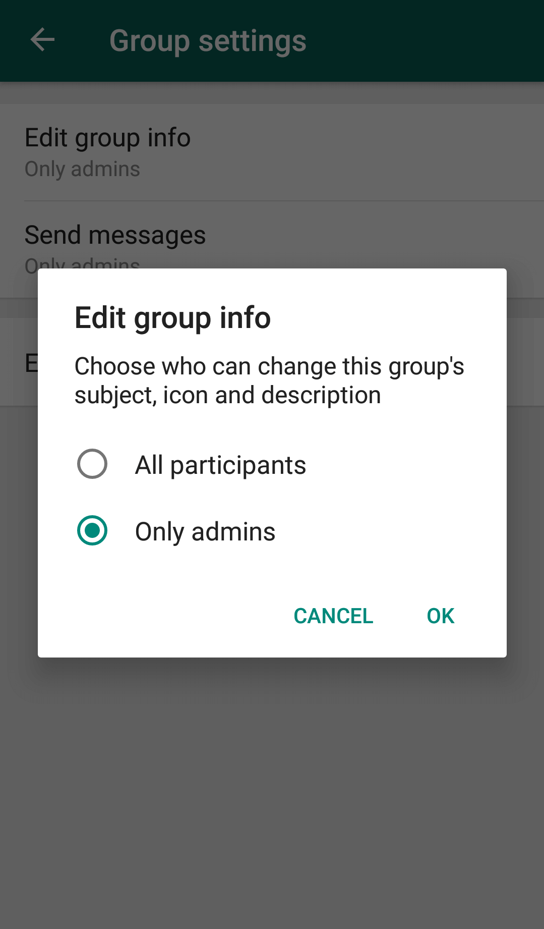  Who can Edit the Group Name in WhatsApp