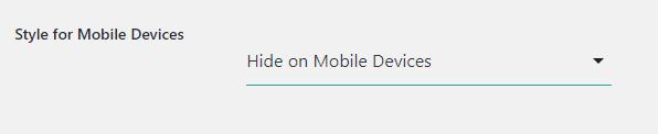 Hide Styles Based On Device